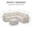 Aubade L-Shaped Modular Storage Sofa Set-685543996