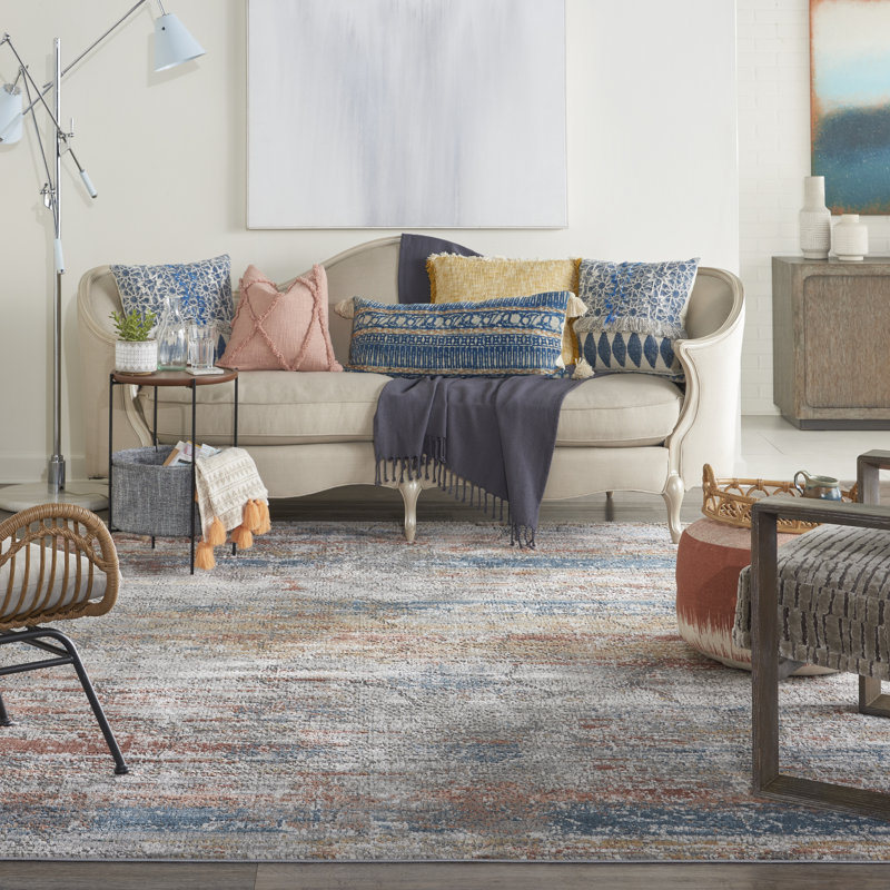 Round Abstract 160cm X 160cm Area Rug