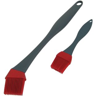 Zulay Kitchen (Set of 4) Heat Resistant Silicone Basting Brush with Soft Flexible Bristles