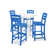 La Casa Café 4 - Person Patio Dining Set with Rectangular Table