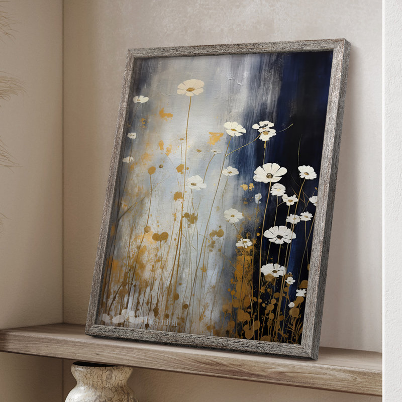 Reproduction encadrée FLORAL Series CECXCVII - bois massif, H 21 po x l 17 po