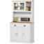 71" Tall Freestanding Kitchen Cabinet White