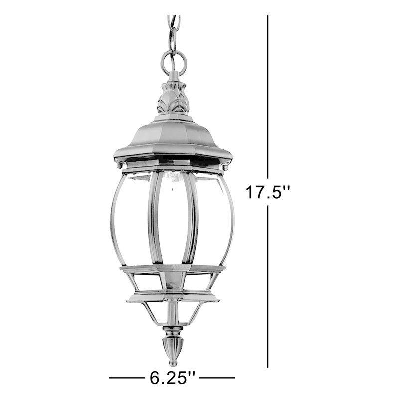Zuckerman Outdoor Hanging Lantern, Matte Black