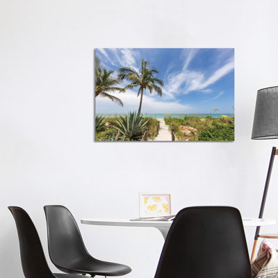 Path To The Beach by Melanie Viola - Wrapped Canvas Photograph