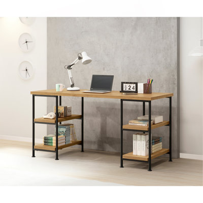 Bureau d'ordinateur en chêne