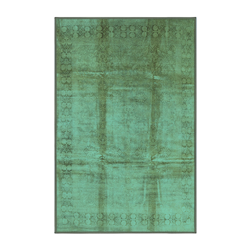Tapis oriental en laine / polyester tissé à la machine Custodge, Rectangle 8 pi x 12 pi