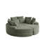 Fauteuil inclinable convertible rond 78,5 po avec coussin pour le cou et canapé-lit 2 en 1-133054761