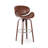 Mid-Century Modern Upholstered Swivel Barstool-1726644350