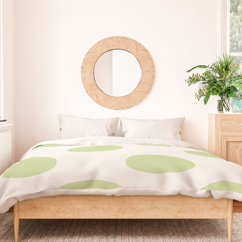 Housse de couette en microfibre, Vert, Housse de couette pour très grand lit