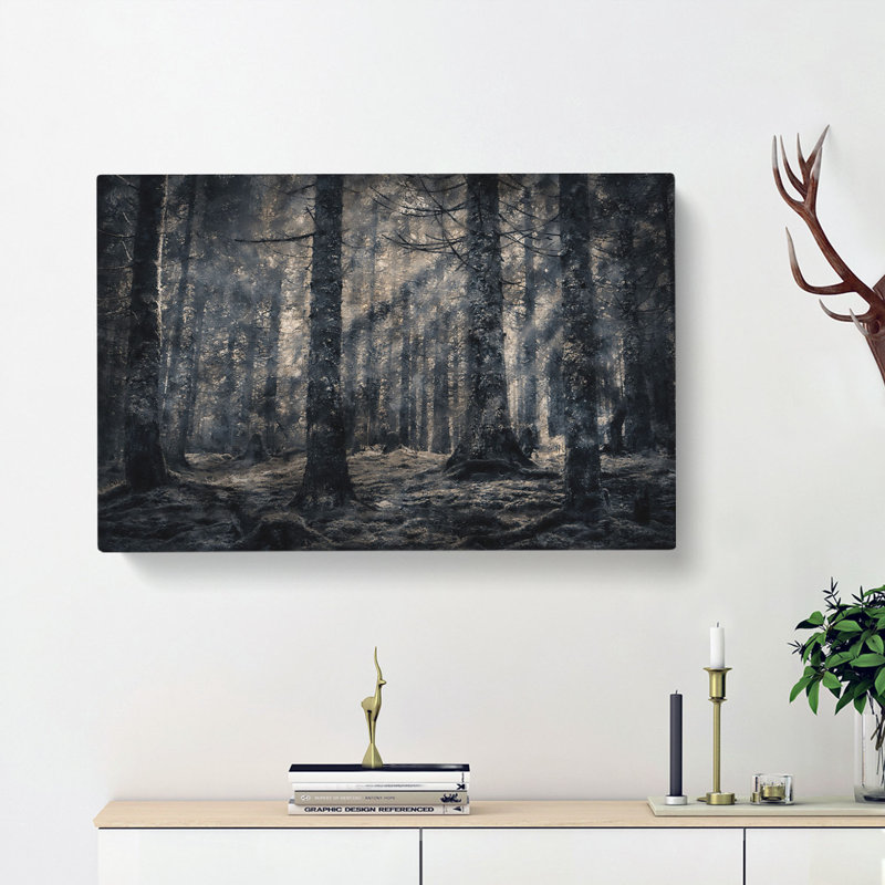 Pine Tree Forest - Wrapped Canvas, 45cm H x 76cm W x 4cm D