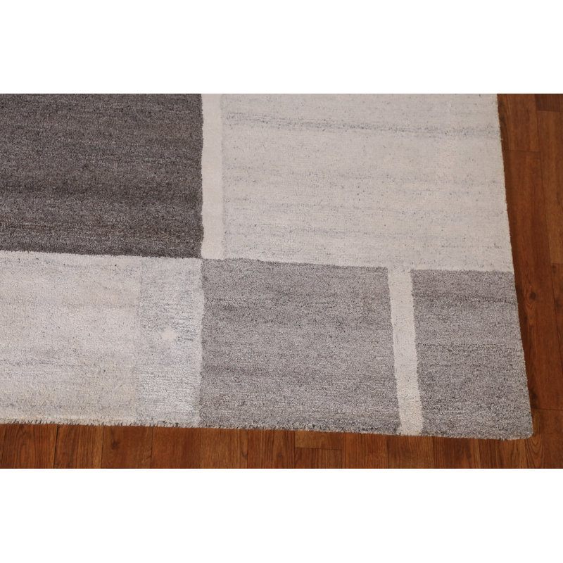 Tapis indien moderne fait à la main