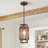 1 - Light 5.51'' Dimmable Farmhouse Square/ Rectangle Lantern Geometric Single Pendant Light-2099074248