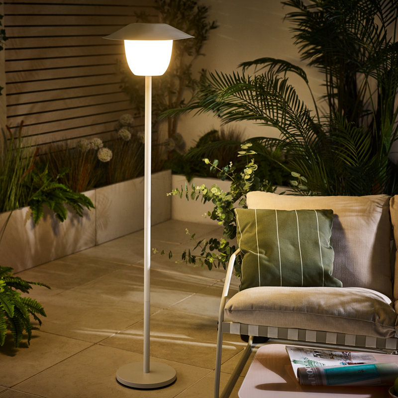 148cm Solar Powered Integrated LED Color Changing Outdoor Floor Lamp