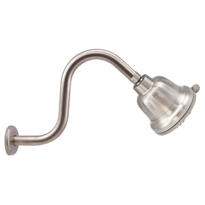 5" Round 5-Function Filtered Adjustable Spray Shower Head with S-Shaped 10.5" Shower Arm
