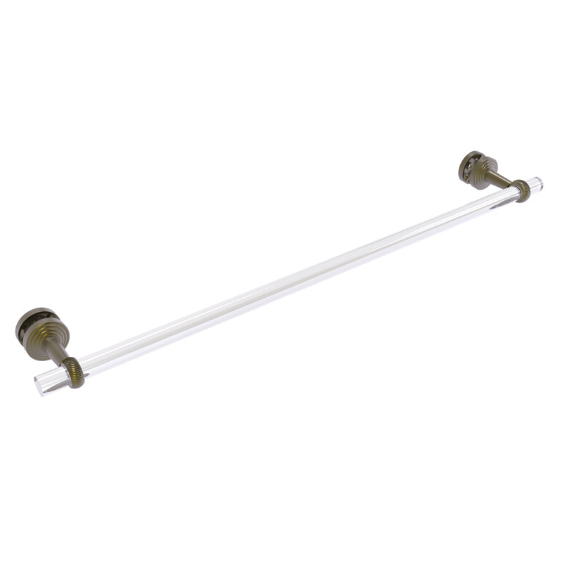 Barre à serviettes 34" pour porte de douche en verre Pacific Beach, Laiton antique