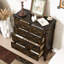 Armoire de rangement à 4 tiroirs en bois de pin antique brun rustique antique-693024967