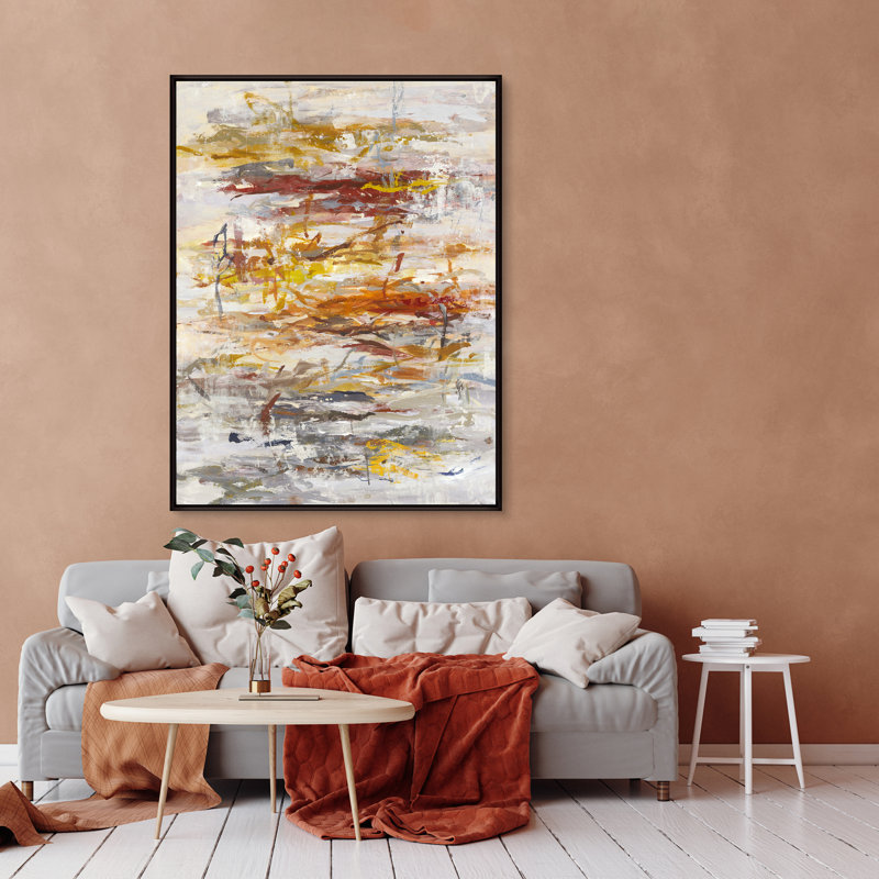 Deep Print by Jean Kenna, 49.5" H x 37.5" W x 1.5" D, Glass Coat