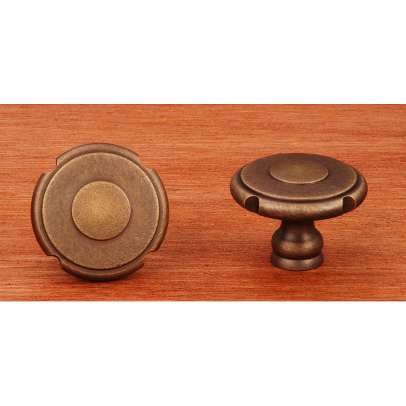 CK Series 1 1/2" Diameter Mushroom Knob, Antique English, Small