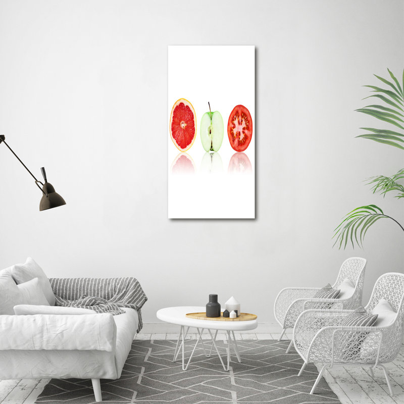 Fruits And Vegetables - Wrapped Canvas Print