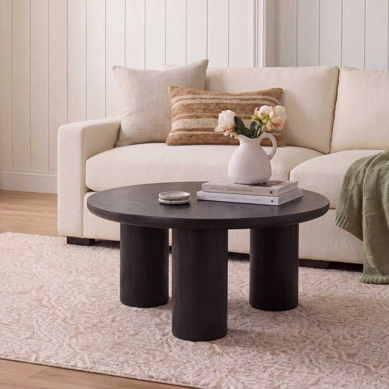 Table basse 3 pieds Aicha, Noir