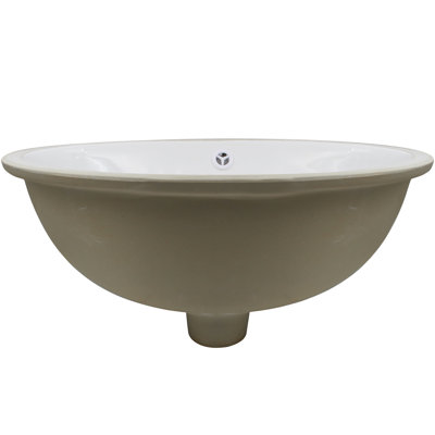 Lavabo de salle de bain ovale encastré