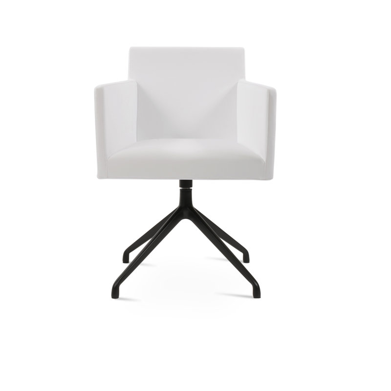 Fauteuil Harbut, Noir, Brun