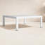 Table basse d'extérieur en aluminium Novae - table de patio moderne avec structure antirouille et plateau à lattes pour le drainage de l'eau-1662952848