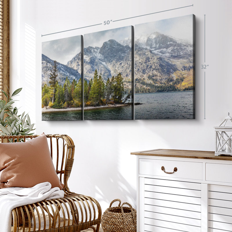 «Jenny Lake Tree Grove» sur toile, H 32 po x l 50 po