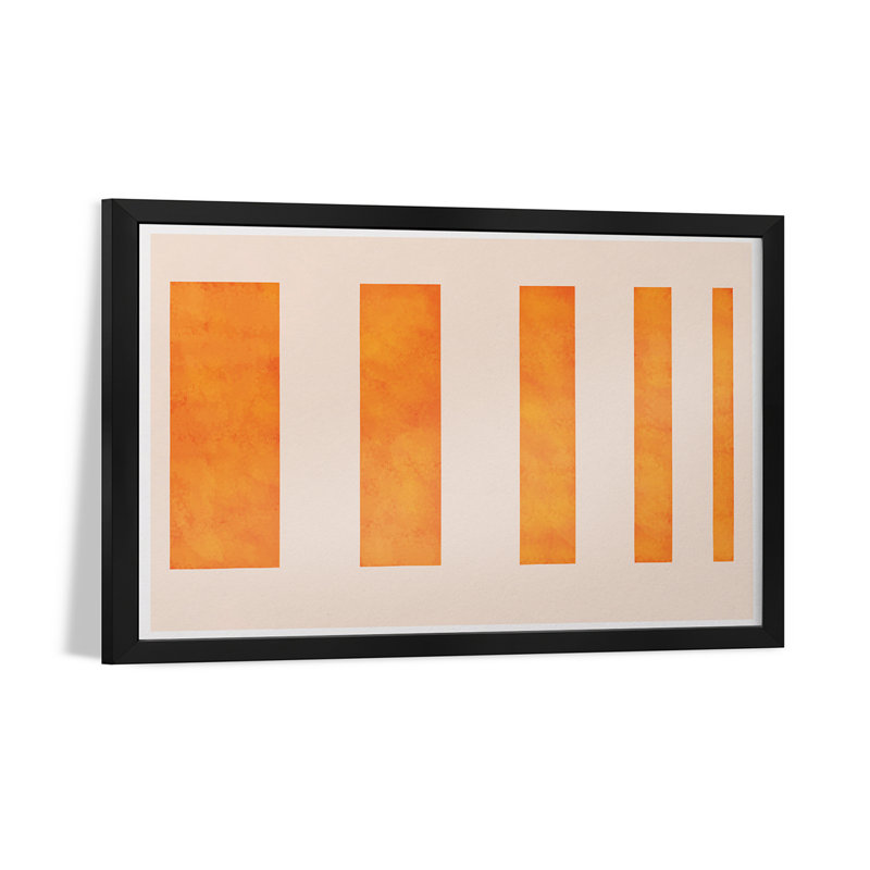 «Modern Art - Orange Levies» par 5by5collective, H 16 po x l 24 po