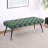 Galiano Teal Upholstered Tufted Bench-1371250906