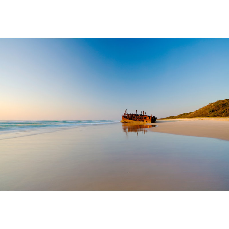 Sunrise At Fraser Island by DarrenTierney - Wrapped Canvas Print, 30cm H x 46cm W x 3.8cm D