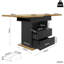 Extendable Dining Table With Storage Levels-1050782052