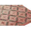 Vintage Distressed Rug, Pink And Green Geometric Floral Pattern - Rug & Kilim