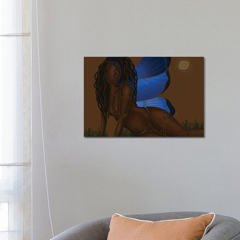 Black Butterfly - Wrapped Canvas Print, 66.04 cm H x 45.72 cm W x 1.91 cm D