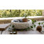 Bol rond en marbre ciselé moderne pour la décoration de la cuisine - Pièce maîtresse décorative contemporaine pour la décoration intérieure - 18 cm