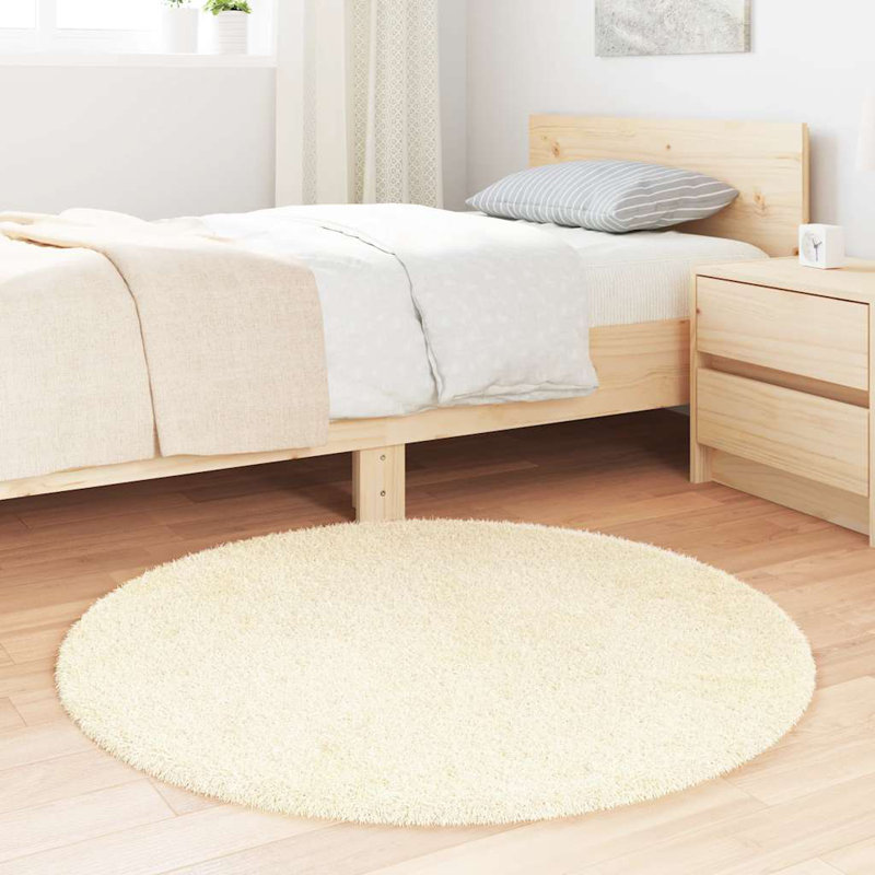 Solid Colour Area Rug, Round 100cm