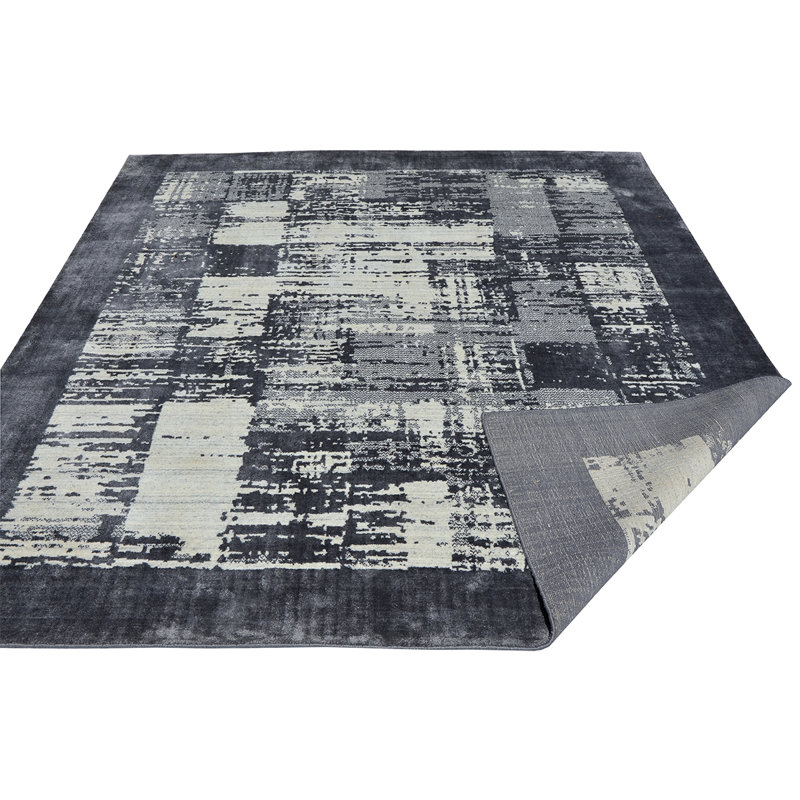 Area Rug in Silver