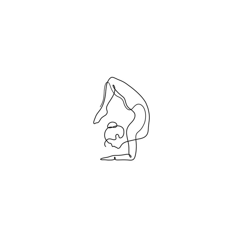Yoga Scorpion by Dane Khy - Wrapped Canvas Print, 30.48cm H x 20.32cm W x 1.905cm D