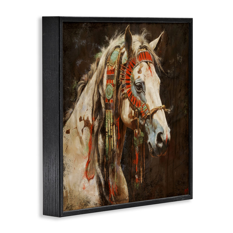 «Strong Traditional Traditional», estampe numérique encadrée par Marta Wiley, H 17 po x l 17 po, Giclée encadrée noir minuit