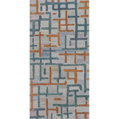 Campbell Hand-Tufted Geometric Indoor/Outdoor Rug