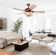 Antler Ceiling Fan With Light And Remote Control