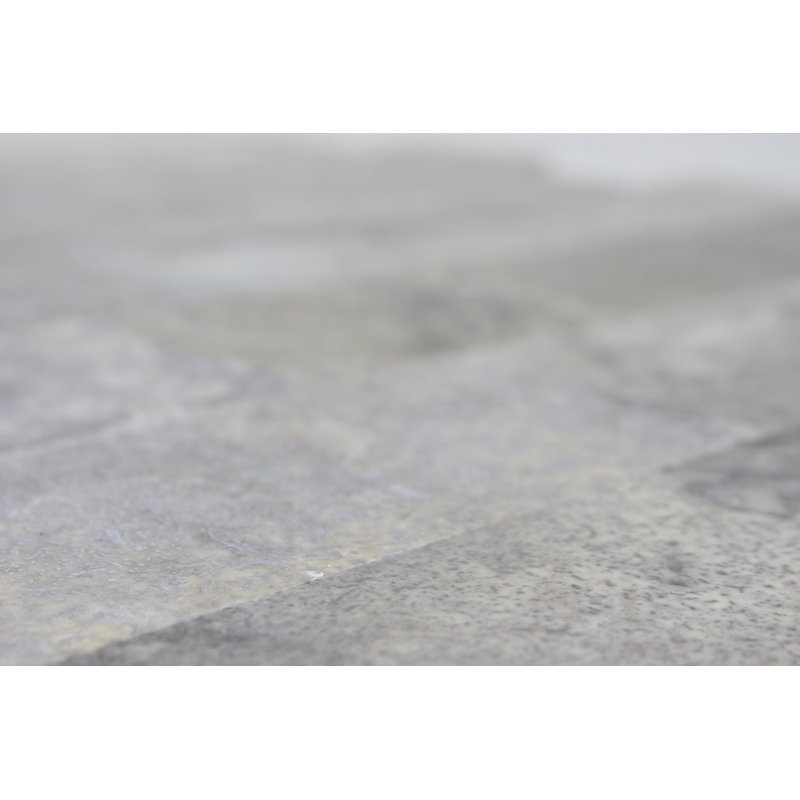 3x12 SILVER TRAVERTINE H/F & STRAIGHT
