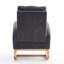 Chaise berçante avec repose-pieds à haut dossier-549167386