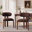48.5 cm H Upholstered Chenille and Fabric Dining Chair-267630396-267630370