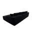 Canapé modulaire en forme de U de 134 po avec méridienne, poches latérales et porte-gobelets Cloud - Assise profonde moelleuse moderne, sans assemblage (noir)-130488888-130488892