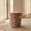 Table d'appoint Dorset en ciment renforcé avec finition en faux marbre
