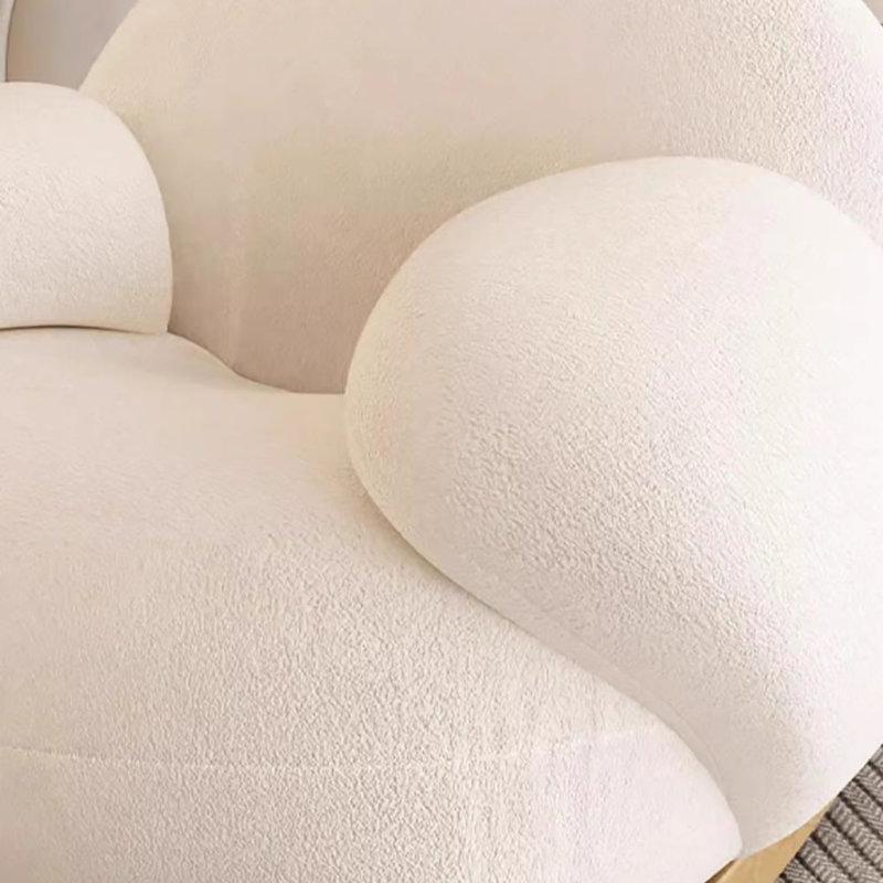 Chaise berçante simple pour la maison, Blanc