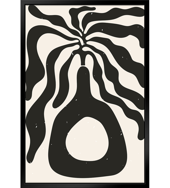 Henri Matisse, algues noires - impression sur, H 14 po x l 11 po x P 2 po