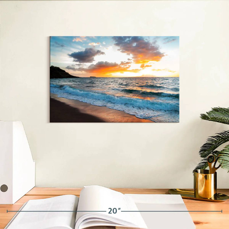 Gillard Maui Gillard coucher de soleil, H 8 po x l 12 po