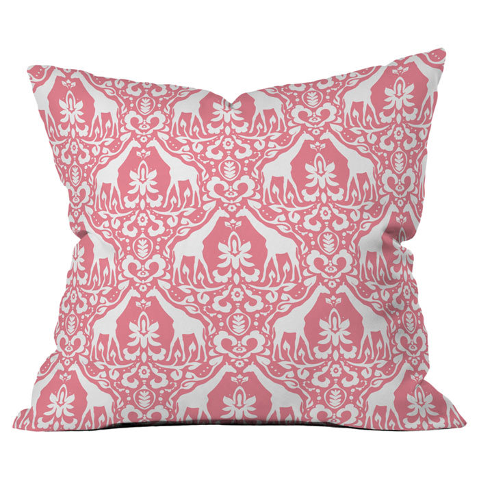 Coussin Girafe, 20 po x 20 po